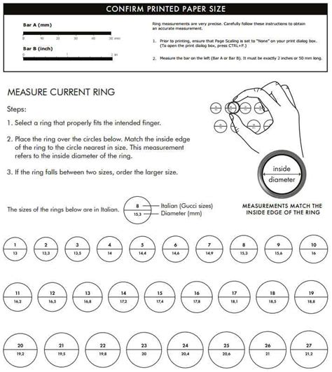 gucci and pandora ring size|gucci wrist size chart.